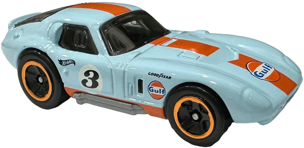 Hot Wheels 2024 Collector 122 250 HW Race Day 05 10 Shelby Cobra Daytona Coupe Gulf Racing Blue 3 5SP Wheels USA Card