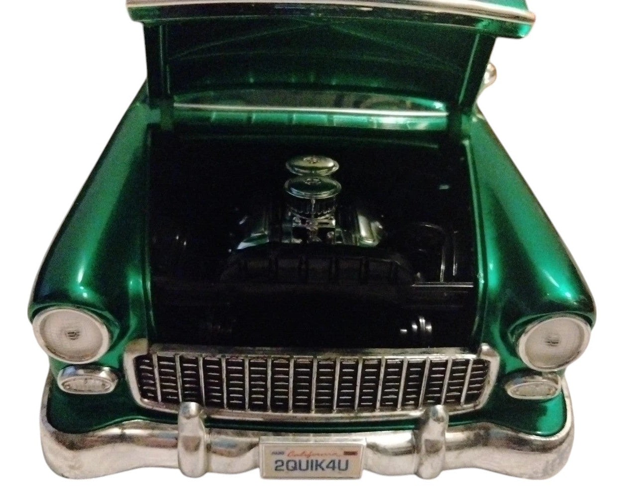 Hot Wheels 2005 Classics 1/18 Scale - '55 Chevy (Pro Street) Spectraflame Green - Limited Edition