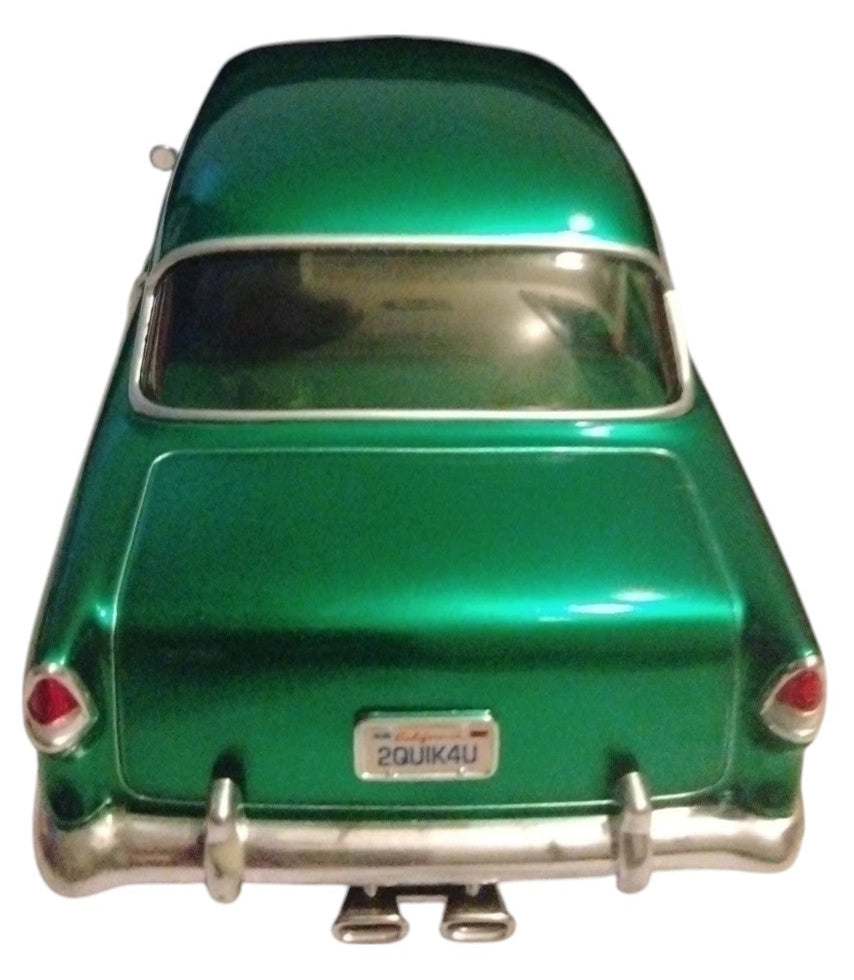 Hot Wheels 2005 Classics 1/18 Scale - '55 Chevy (Pro Street) Spectraflame Green - Limited Edition