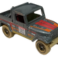 Hot Wheels 2023 - Collector # 233/250 - Baja Blazers 08/10 - Jeep Scrambler - Metalflake Sliver - IC