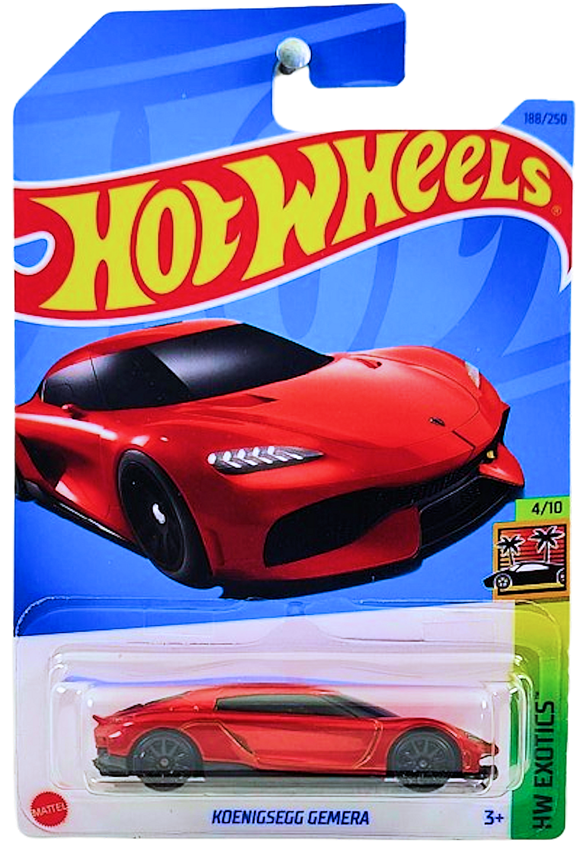 Hot Wheels 2023 - Collector # 188/250 - HW Exotics 04/10 - Koenigsegg Gemera - Red - IC