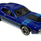 Hot Wheels 2023 - Collector # 166/250 - Muscle Mania 07/10 - '71 Plymouth GTX - Blue - Black Side Stripe & Hood Scoop - USA