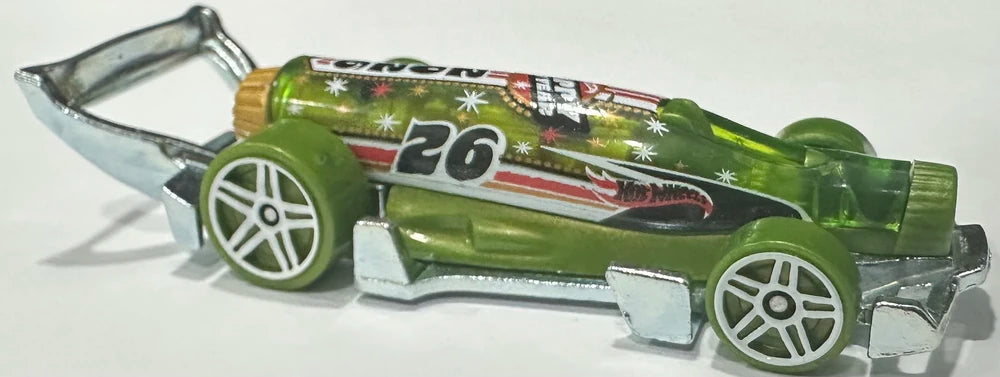 Hot Wheels 2026 - Collector # 012/250 - Experimoors 1/5 - Carbonator - Transparent Green Bottle - USA '2026' Card