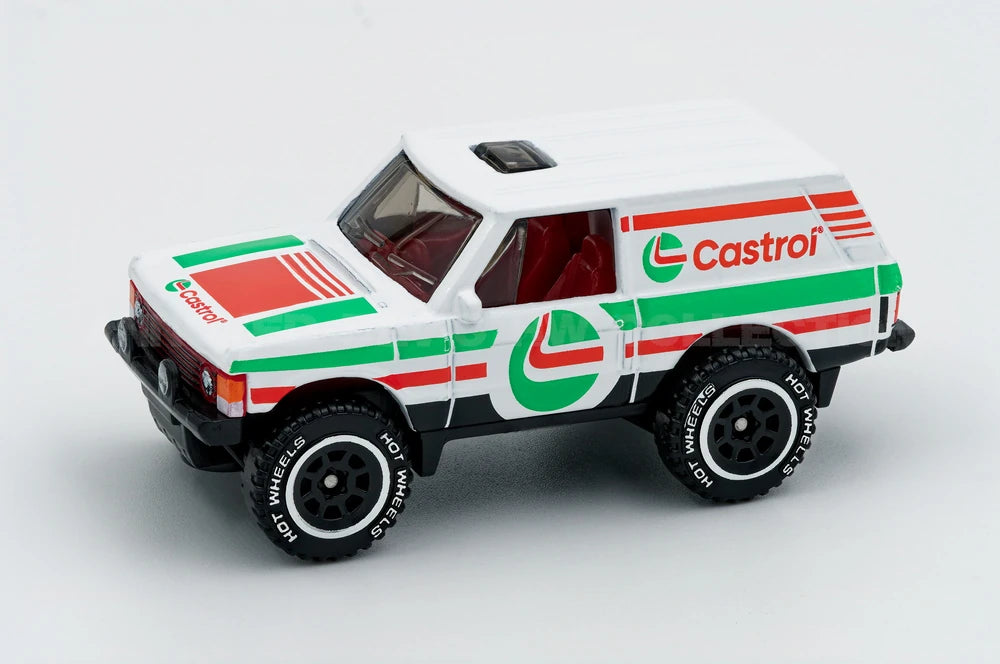 Hot Wheels 2024 - Theme Series / HW Speed Graphics 2/5 - Range Rover Classic - White / Castrol - BORST Wheels - Walmart Exclusive