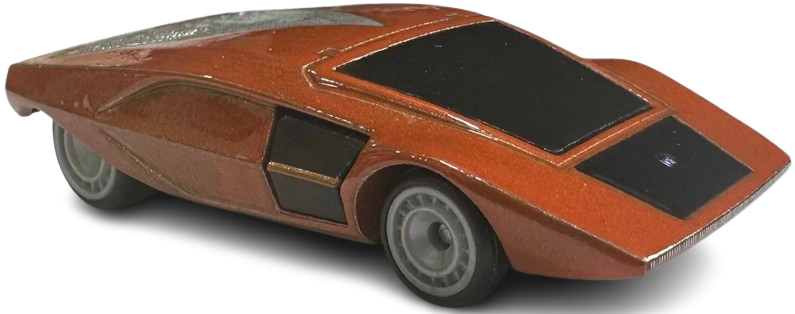 Hot Wheels 2025 - Premium / Car Culture / Hammer Drop 2/5 - Lancia Stratos Zero - Burnt Orange - Metal/Metal & Real Riders
