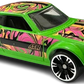 Hot Wheels 2024 - Mix 1 / Neon Speeders 1/8 - '70 Toyota Celica - Neon Green / Black, Pink & Orange Graphics - Chrome NS6 Wheels - Walmart Exclusive