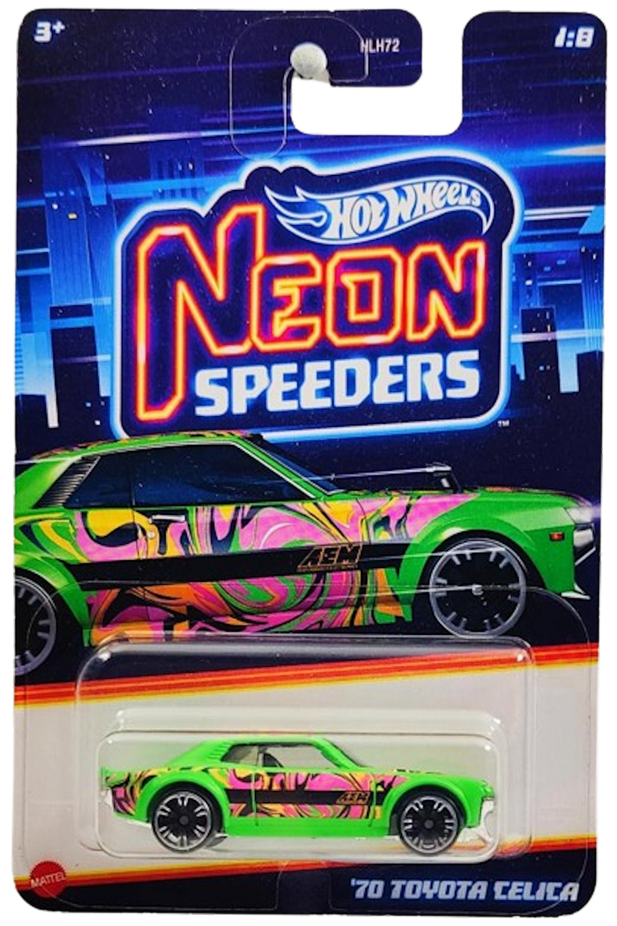 Hot Wheels 2024 - Mix 1 / Neon Speeders 1/8 - '70 Toyota Celica
