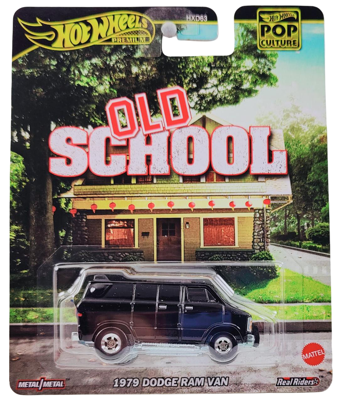 Hot Wheels 2025 - Premium / Pop Culture / Old School - 1979 Dodge Ram Van - Black - Metal/Metal & Real Riders - NEW Casting!