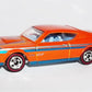 Hot Wheels 2015 - Heritage / Redline 12/18 - '69 Mercury Cyclone - Orange / Black & Blue Stripes - Redline Basic Wheels - Metal/Metal