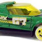 Hot Wheels 2018 - Collector # 252/365 - HW Glow Wheels 9/10 - New Model - Hi-Beam - Metalflake Dark Green - International Long Card