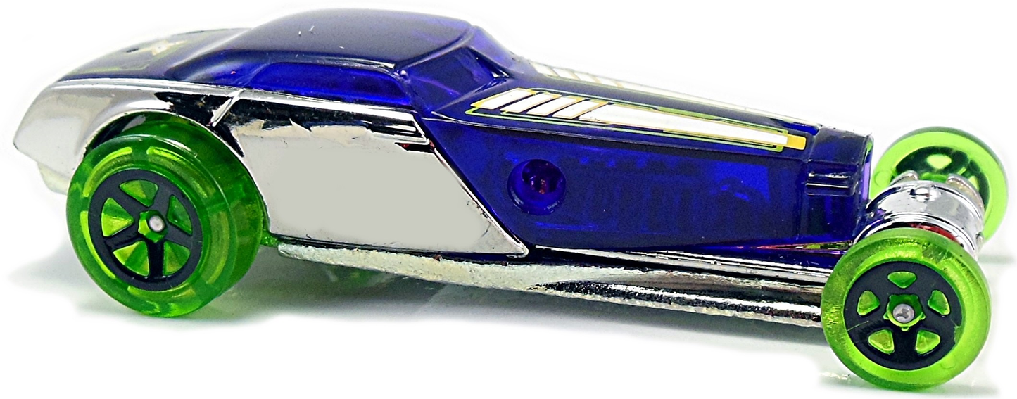 Hot Wheels 2017 - Collector # ---/365 - X-Raycers 3/10 - Hi-Roller - Transparent Purple & Chrome Body / ZAMAC Metal Base - KMart Exclusive - USA Card