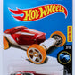 Hot Wheels 2017 - Collector # 268/365 - X-Raycers 3/10 - Hi-Roller - Transparent Red & Chrome Body / ZAMAC Metal Base - USA Card