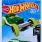 Hot Wheels 2018 - Collector # 130/365 - X-Raycers 4/10 - Hi-Roller - Transparent Green - USA 50th Card