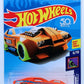 Hot Wheels 2018 - Collector # 061/365 - HW Glow Wheels 6/10 - Hollowback - Orange - USA 50th Card