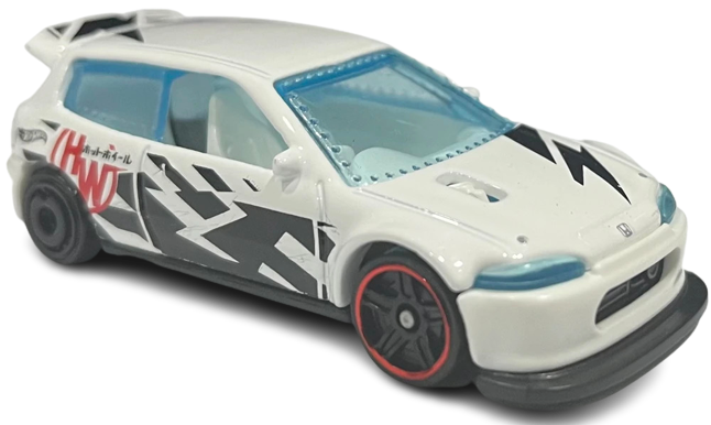 Hot Wheels 2023 Collector 172 250 HW Drag Strip 07 10 Honda Civic Custom White Black Decals Hot Wheels in Japanese USA