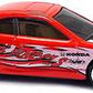 Hot Wheels 2001 - Collector # 027/240 - First Editions 15/36 - Honda Civic Si - Red - PR5 Wheels - Tinted Windows - USA Card