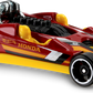 Hot Wheels 2016 - Collector # 025/250 - HW Digital Circuit 5/10 - Honda Racer - Red Body / Yellow Base - USA 'Showdown' Card