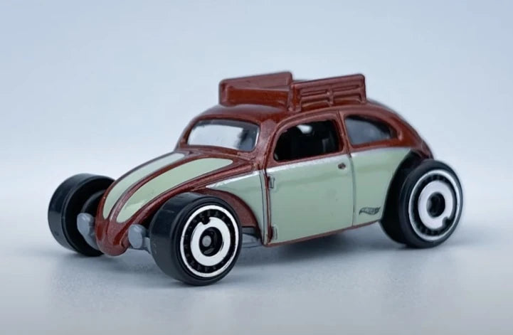 Hot Wheels 2022 Volkswagen Series 6 8 Custom Volkswagen Beetle Brown Beige Walmart Exclusive