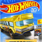 Hot Wheels 2018 - Collector # 329/365 - HW Metro 7/10 - Hot Wheels High (School Bus) - Gold / HW High Flames - USA 50th Card
