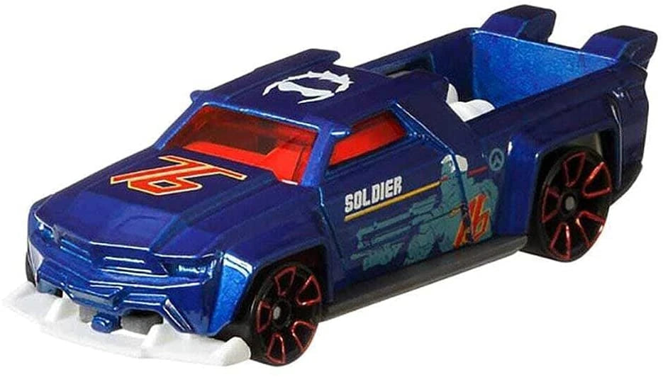 Hot Wheels 2020 - Overwatch 2/5 - Solid Muscle - Blue / Soldier: 76 - Walmart Exclusive