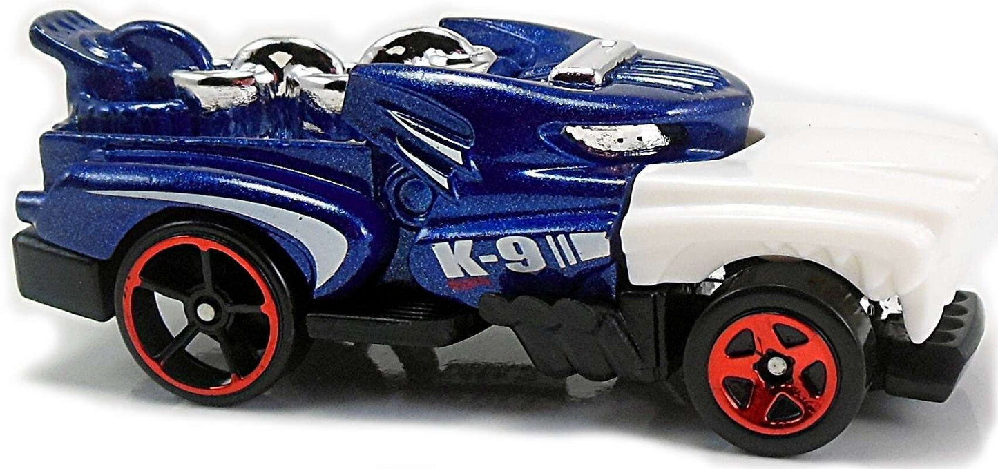 Hot Wheels 2017 - Collector # 206/365 - Street Beasts 3/10 - New Models - Hotweiler - Blue Body / "K-9" - USA Card