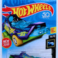Hot Wheels 2018 - Collector # 257/365 - X-Raycers 10/10 - New Models - Hover & Out - Purple, Transparent Blue & Green - USA 50th Card