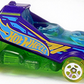 Hot Wheels 2018 - Collector # 257/365 - X-Raycers 10/10 - New Models - Hover & Out - Purple, Transparent Blue & Green - International Card