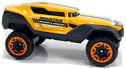 Hot Wheels 2022 - Collector # 120/250 - HW Rescue 1/10 - Hyper Rocker - Yellow & Black / 'Mountain Search & Rescue' - USA Card