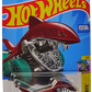 Hot Wheels 2024 - Collector # 018/250 - HW Mega Bite 1/5 - Shark Bite - Maroon - Black 5 Spoke Wheels on Teal Tires - USA Card
