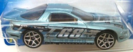 Hot Wheels 2007 - Collector # 144/180 - All Stars 12/24 - Pontiac Firebird - Metallic Light Blue - Y5 Wheels - USA