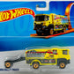 Hot Wheels 2022 - Track Stars Haulers - Scania Rally Truck - Yellow - M. Stewart Racing