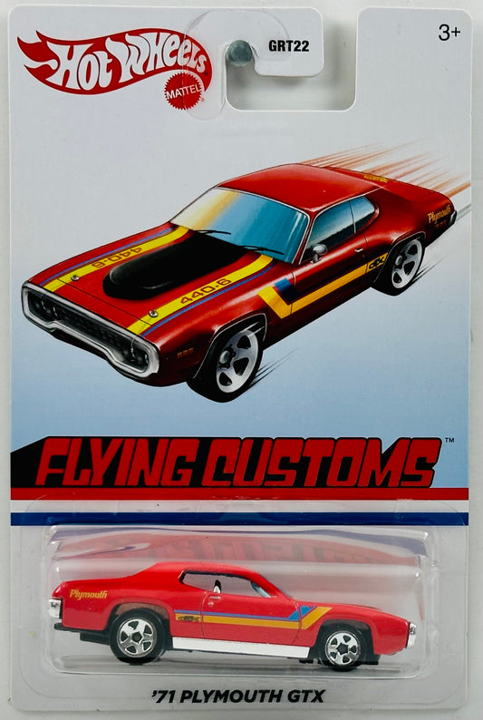 Hot Wheels 2021 - Flying Customs / Mix 2 - '71 Plymouth GTX - Red - 5 Spoke - Target Exclusive