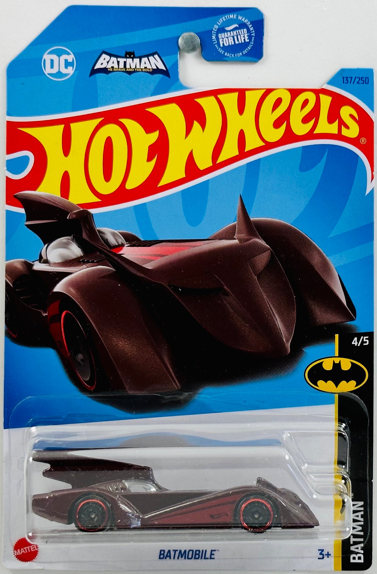 Hot Wheels Batmobile Batman Brave And The Bold #63/250 – Maßstab 1:64, Die-Cast-Modell In Blau – Aus Der 2015 HW City Serie – Echtes Sammlerstück Hot Wheels Batmobile Batman Brave And The Bold #63/250 – Maßstab 1:64, Die-Cast-Modell In Blau – Aus Der 2015 HW City Serie – Echtes Sammlerstück