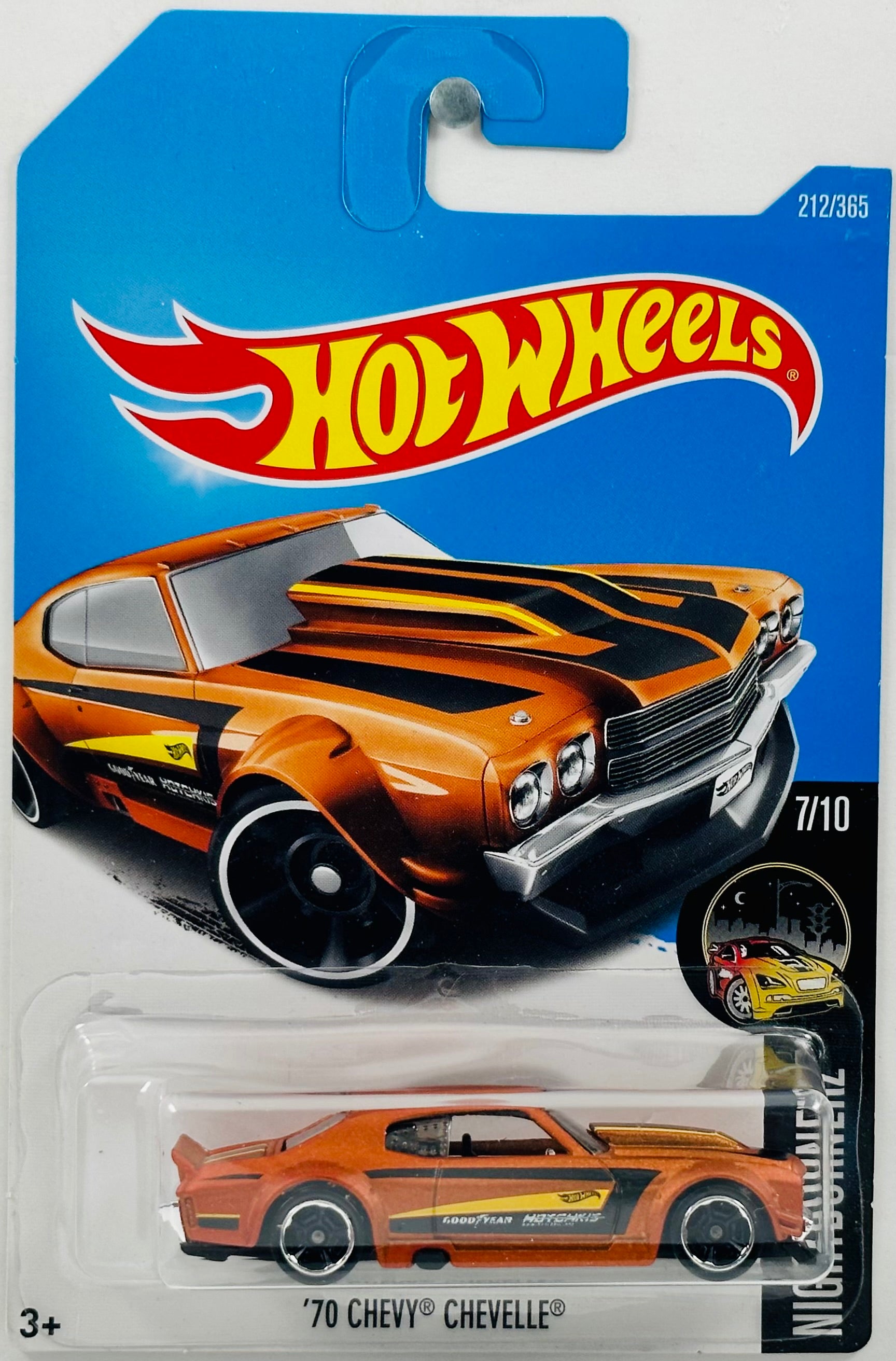 Hot Wheels 2017 - Collector # 212/365 - Nightburnerz 07/10 - '70