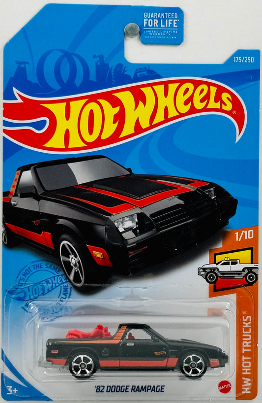 Hot Wheels 2021 - Collector # 175/250 - HW Hot Trucks 01/10 - '82 Dodge Rampage - Black - USA