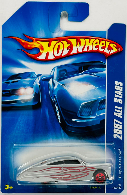 Hot Wheels 2007 - Collector # 153/180 - All Stars 21/24 - Purple Passion - Gray - USA