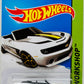 Hot Wheels 2015 - Collector # 246/250 - HW Workshop / Then and Now - Camaro Convertible Concept - White - Yellow & Black Stripes - *Front Wheel Error* - USA