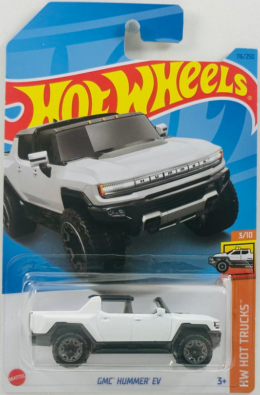 Hot Wheels 2023 - Collector # 116/250 - HW Hot Trucks 3/10 - GMC Hummer EV - White - IC