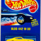 Hot Wheels 1995 - Collector # 267 - New Paint Style - Olds 442 W-30 - Yellow - BW - Chrome Base - USA Blue Card