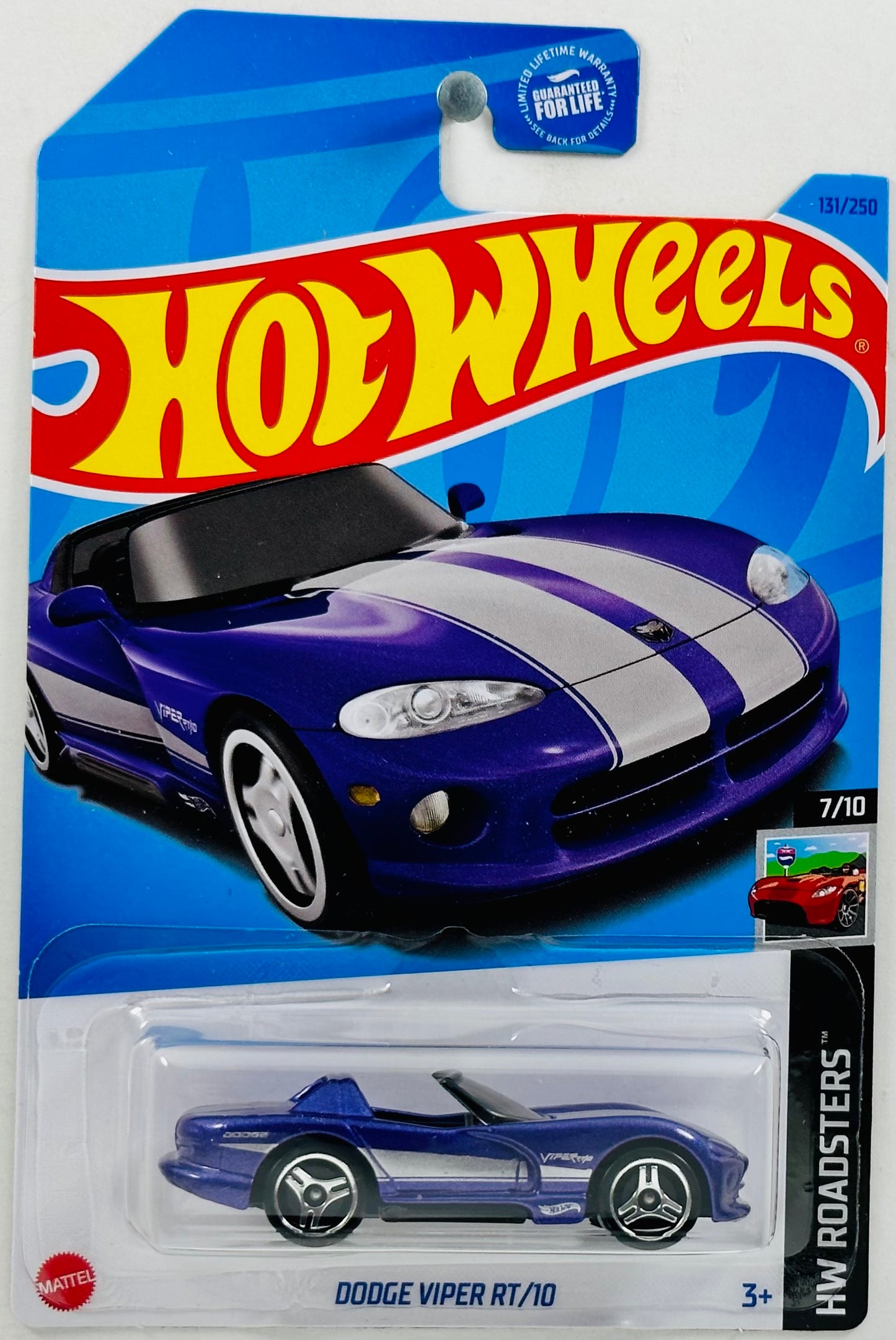 Hot Wheels Mattel 2023 Dodge Viper RT/10 131/250 HW Roadsters Hot Wheels Mattel 2023 Dodge Viper RT/10 131/250 HW Roadsters