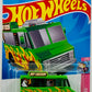 Hot Wheels 2023 - Collector # 031/250 - Sweet Rides 3/5 - Quick Bite - Green / Flames & 'Hot Chicken' - USA