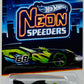 Hot Wheels 2023 - Neon Speeders 05/08 - GT Hunter - Black - '68' / Neon Green & Yellow Paint - Walmart Exclusive
