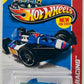 Hot Wheels 2013 - Collector # 110/250 - HW Racing / HW Race Team - Arrow Dynamic - Transparent Blue / Hot Wheels Racing Deco / #7 - USA Card
