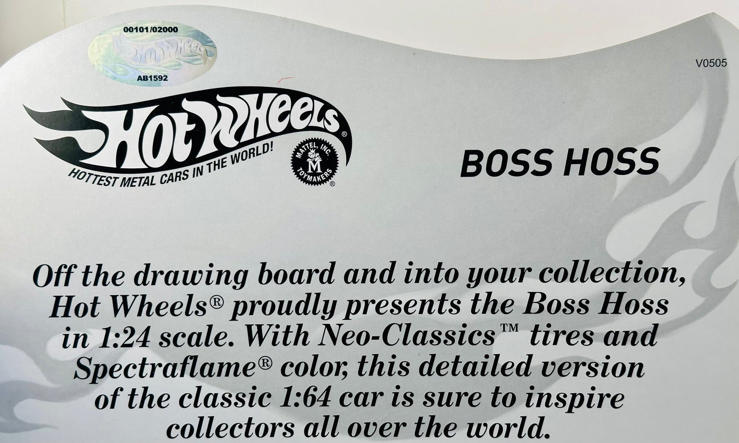 Hot Wheels 2011 - HWC / RLC Exclusive - Boss Hoss & Heavy Chevy - Spectraflame Red & Spectraflame Blue - Spring Wire Suspension - Red Line Neo Classics / Plastic - 1:24 Scale - Limited to 2,000 & 3,000