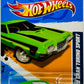 Hot Wheels 2012 - Collector # 117/247 - Muscle Mania / Ford 7/10 - '72 Ford Gran Torino Sport - Green - White & Black MC5 Rims - USA Card - MPN V5420
