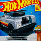 Hot Wheels 2024 - Collector # 092/250 - HW Hot Trucks 05/10 - Land Rover Series II - Light Gray - Beige Surfboard - USA