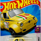 Hot Wheels 2024 - Collector # 117/250 - Compact Kings 05/05 - '605 Fiat 500D Modificado - Metallic Light Yellow - '66' - USA Card