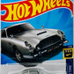 Hot Wheels 2024 - Collector # 107/250 - HW Screen Time 07/10 - Aston Martin 1963 DB5 - Metalflake Sliver - USA '60OLDFINGER' Card
