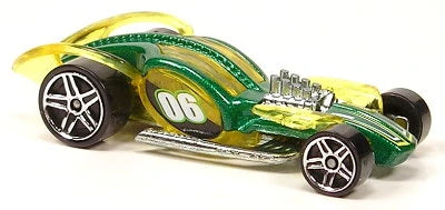 Hot Wheels 2006 - Collector # 202/223 - I Candy - Green / Transparent Yellow - PR5 Wheels - USA Card