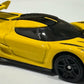Hot Wheels 2025 - Collector # 125/250 - HW Race Day 5/10 - 2020 Koenigsegg Jesko - Yellow with Black Racing Stripes - Black PR5 Wheels - USA Card